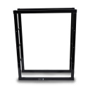 Stojak na drewno kominkowe opałowe 80x25x100cm