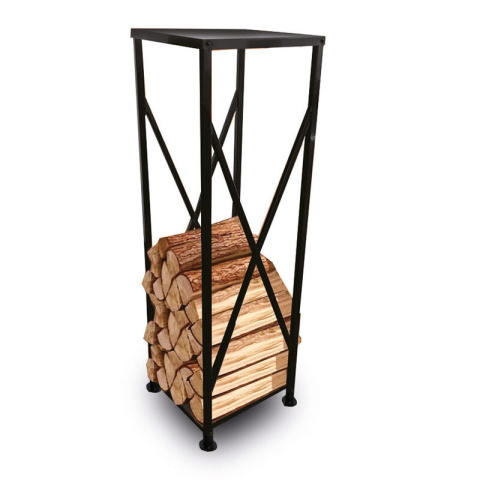 Stojak organizer na drewno opałowe kominkowe 37x37x111cm Stojak organizer na drewno opałowe kominkowe 37x37x111cm