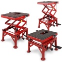 Podnośnik HYDRAULICZNY Nożycowy Platforma podnosząca 135kg czerwony Podnośnik HYDRAULICZNY Nożycowy Platforma podnosząca 135kg czerwony
