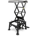 Podnośnik HYDRAULICZNY Nożycowy Platforma podnosząca 135kg czarny Podnośnik HYDRAULICZNY Nożycowy Platforma podnosząca 135kg czarny