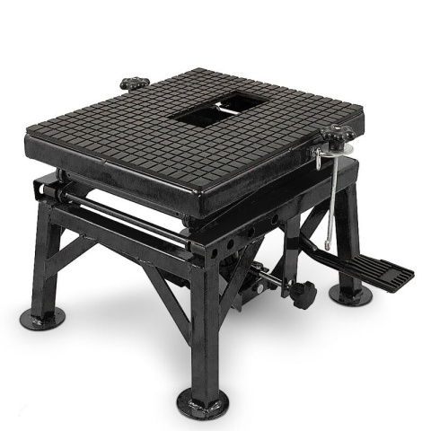 Podnośnik HYDRAULICZNY Nożycowy Platforma podnosząca 135kg czarny Podnośnik HYDRAULICZNY Nożycowy Platforma podnosząca 135kg czarny