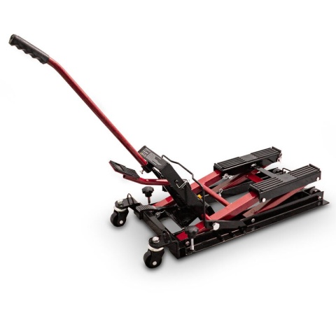 Podnośnik motocyklowy podnośnik hydrauliczny platforma 680kg czerwony Podnośnik motocyklowy podnośnik hydrauliczny platforma 680kg czerwony