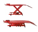 Podnośnik nożycowy hydrauliczny platforma serwisowa do 360kg czerwony Podnośnik nożycowy hydrauliczny platforma serwisowa do 360kg czerwony