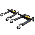Wózek rolka pod koła z podnośnikiem hydraulicznym 2szt. czarny Wózek rolka pod koła z podnośnikiem hydraulicznym 2szt. czarny