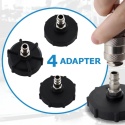 Zestaw do odpowietrzania hamulców 3L + zbiornik 1L + 4 adaptery Zestaw do odpowietrzania hamulców 3L + zbiornik 1L + 4 adaptery