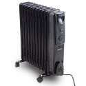 Mobilny grzejnik olejowy czarny 2500W 11 żeber