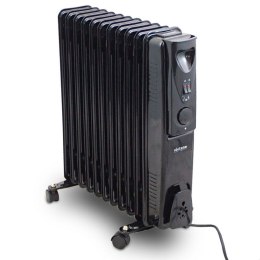 Mobilny grzejnik olejowy czarny 2500W 11 żeber