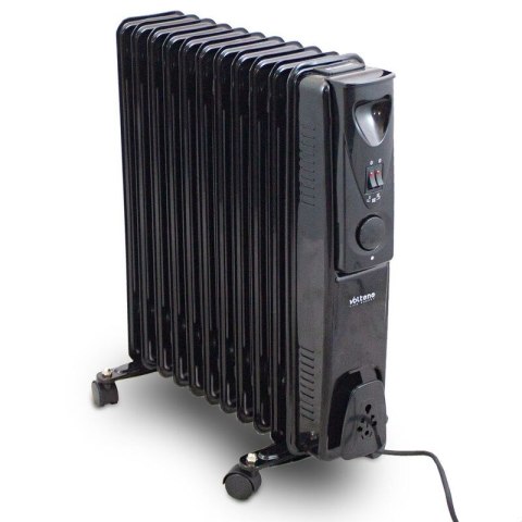 Mobilny grzejnik olejowy czarny 2500W 11 żeber