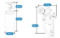 Pistolet natryskowy do malowania ze zbiornikiem ciśnieniowym 2L