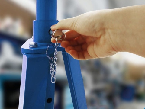 Podpora kobyłka osiowa 2T niebieska