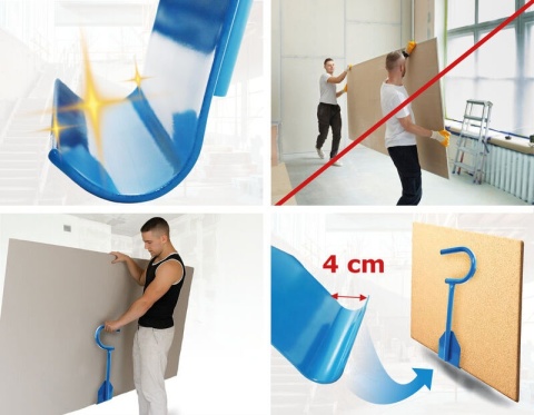 Uchwyt do przenoszenia płyt GK OSB MDF do 100kg