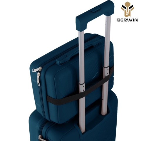Zestaw 4 Walizek BERWIN ABS – Morska Zieleń (XL, L, M + Kuferek)