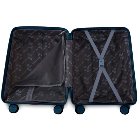 Zestaw 4 Walizek BERWIN ABS – Morska Zieleń (XL, L, M + Kuferek)