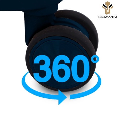 Zestaw 4 Walizek BERWIN ABS – Morska Zieleń (XL, L, M + Kuferek)