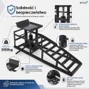 2x Rampa najazdowa podnośnik hydrauliczny najazdy 2T BITUXX czarne