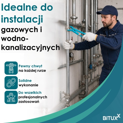 Klucz nastawny szwedzki do rur 1" 90°