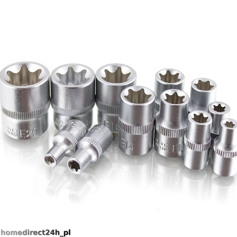 Zestaw 12 nasadek TORX Zestaw 12 nasadek TORX