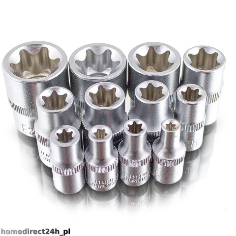 Zestaw 12 nasadek TORX Zestaw 12 nasadek TORX