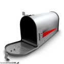 Skrzynka amerykanska USA MAIL (srebrny)